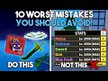 Top 10 WORST MISTAKES That Almost Blox Fruits Players Do!