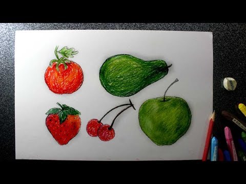 Cara Menggambar Buah-buahan - YouTube