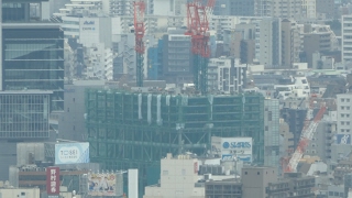 渋谷ストリーム（SHIBUYA STREAM）の建設状況（2017年2月18日）