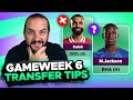 SELL SALAH? 😬 | FPL TRANSFER TIPS | GAMEWEEK 6 | Fantasy Premier League Tips 2024/25