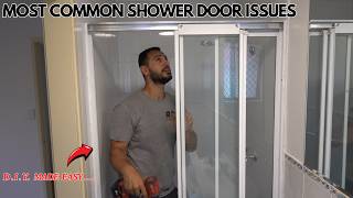 How to fix sliding shower screen doors