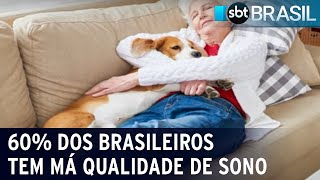 Seis em cada 10 brasileiros têm má qualidade de sono | SBT Brasil (26/07/22)