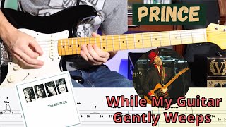 Prince - While My Guitar Gently Weeps (The Beatles) - Live Tribute Guitar Solo C