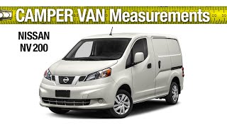 2020 Nissan NV200 Compact Cargo Van Measurements Interior Dimensions Van Build Campervan