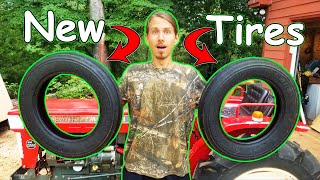 Abandoned Yanmar Tractor WILL IT START? Part 3: Tires and Seat