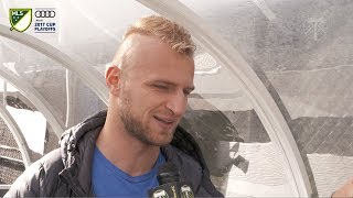 Vytas preps for Dynamo | Timbers Training | Audi 2017 MLS Cup Playoffs