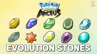 Pokemon Legends Arceus - Complete In-Depth Evolution Stones Guide