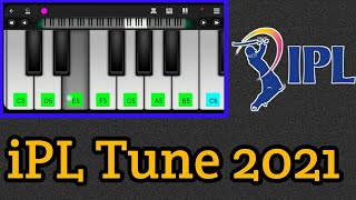 IPL Tune 2021 on Mobile Piano | iPL Ringtone Theme Music Easy Tutorial on Perfect Piano App #shorts