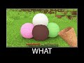 Minecraft wait what meme part 352 realistic minecraft Ice Cream