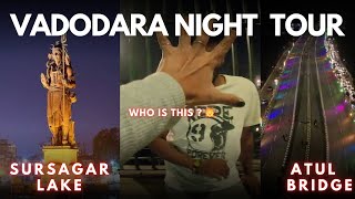 Exploring Vadodara: A Night Out at the Incredible Sursagar Lake and the Stunning Atal Bridge!