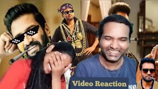 Santhanam Thug Life😎  Video Reaction😁😱🫡🧐 | it's me Novi | Tamil Couple Reaction