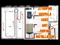 2:1 ROPING FORMULA USED AND ROPING INSTALLATION FOR ELEVATOR.