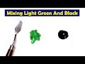 Mixing Light Green And Black - What Color Make Light Green And Black - Mix Acrylic Colors