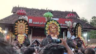 പന്മന പൂരം 2023  കുടമാറ്റം ! Panmana pooram 2023 kudamattam