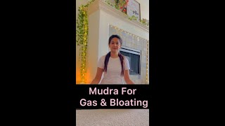Mudra For Gas & Bloating.                       #yoga #mudra #gas #bloating