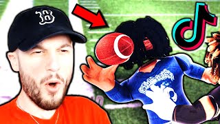 Reacting to ROBLOX HEAD TAP TikToks! (Football 1v1s)