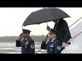 watch president trump arrives on air force one for super bowl lix in new orleans 2 9 25