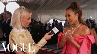 Ashley Park Picks Pink For Her First Met | Met Gala 2022 With Emma Chamberlain | Vogue