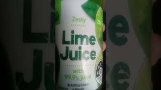 Zesty lime juice