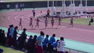 20170416静岡中部選手権女子100ｍ準決勝1組