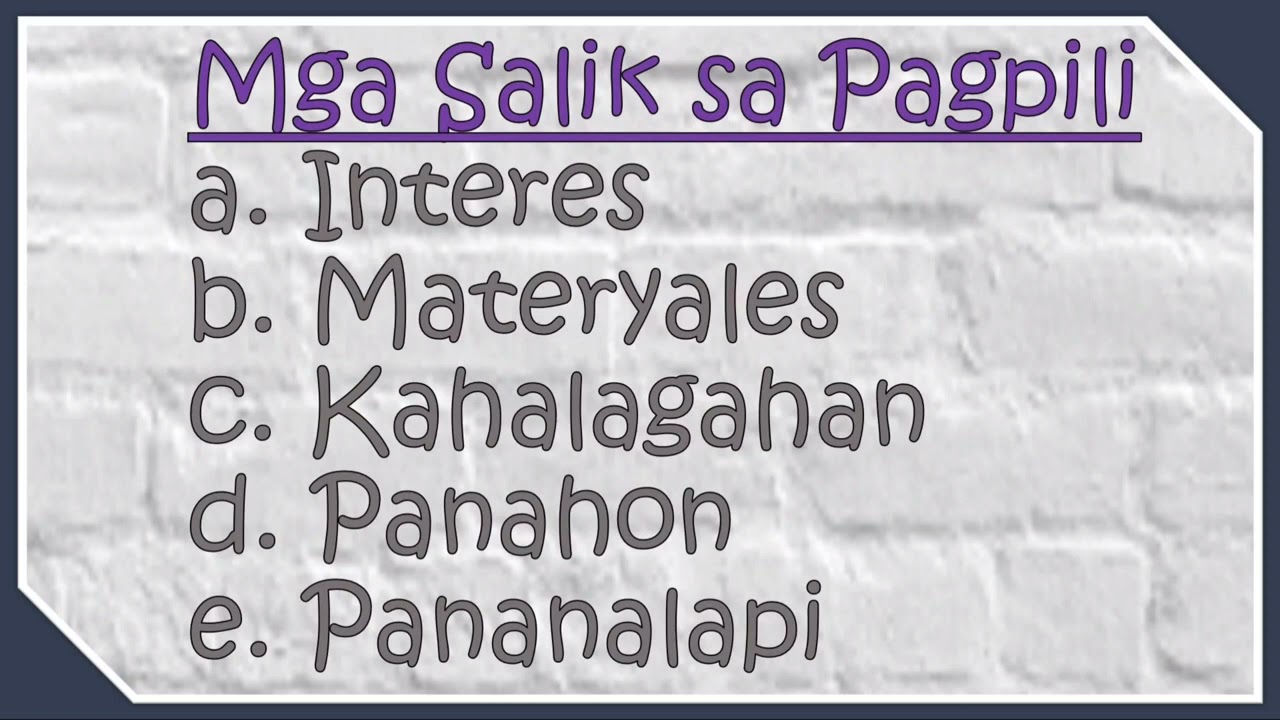 Pagpili At Paglilimita Ng Paksa Ng Sulating Pananaliksik - YouTube