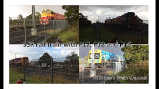 RARE! SSR rail train on the Pakenham line with P17, P18 and P16 + other movements - 15/05/2021