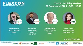 FLEXCON2020 webinar 2:  Flexibility Markets - 30 september 2020