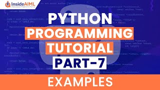 Variables in Python Examples | Python Programming Part 7 | Python Programming for Beginners
