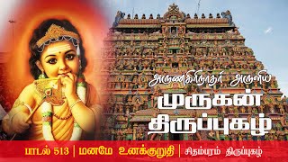 Thirupugazh 513 | மனம், மாயை என்பதெல்லாம் இல்லாத சுகத்தைத் தரும் இளம் குழந்தை. அடியவர்களுக்கு அரசர்.