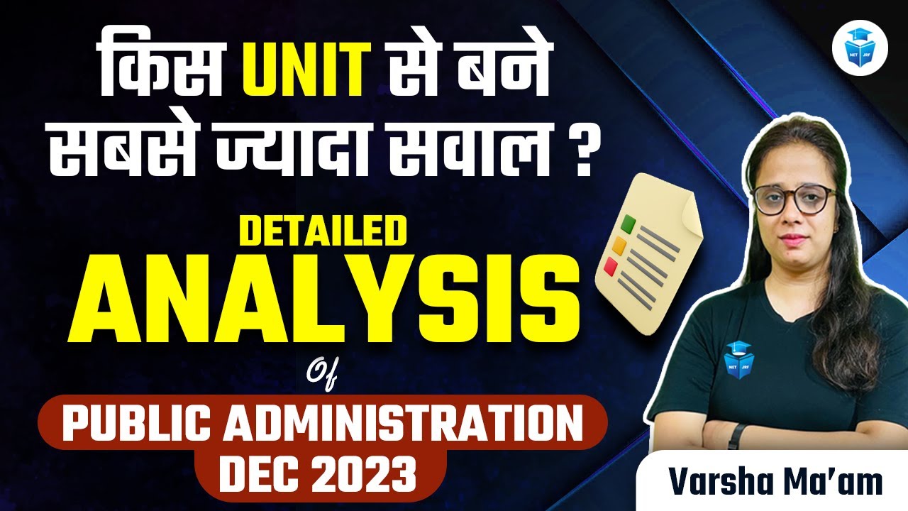 UGC NET Dec 2023 Analysis | UGC NET Public Administration Paper ...