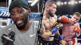 TERENCE CRAWFORD GIVES CALEB PLANT ADVICE TO BEAT CANELO "LOOK AT THE FIRST GGG FIGHT! USE THAT!"