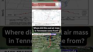 Where did this cool air mass in Tennessee come from?