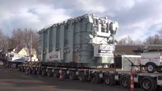 Moving a 500,000-pound transformer is all in a day's work