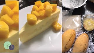 เค้กข้าวเหนียวมูสมะม่วง I mango sticky rice cake - kg baking