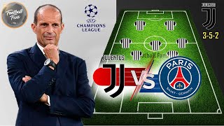 JUVENTUS VS PSG | Juventus potential starting lineups Champions league round 6 2022/23
