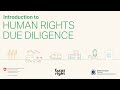 Introduction to Human Rights Due Diligence