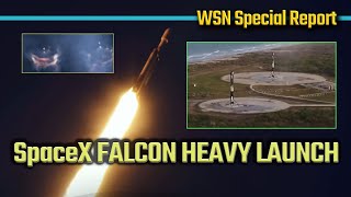 SpaceX Falcon Heavy Launch: U.S. Space Force Satellites Head to Orbit from Kennedy Space Center
