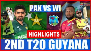 WEST INDIES vs PAKISTAN 2nd T20 HIGHLIGHTS 2021 || WI vs PAK 2ND T20 HIGHLIGHTS.