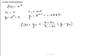 Linear Interpolation | Numerical Computation