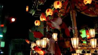 2008年12月3日 秩父夜祭り・奉曳されてお旅所に向かう上町屋台