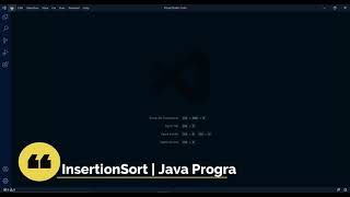 Insertion Sort Tutorial | Java Program | Yes I Can Do