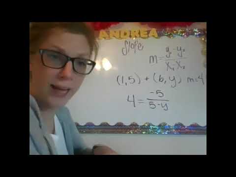 Slope Finding Missing Coordinate Points Youtube