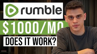 Rumble App Review - How to Make Money Online from Home Uploading Videos (2024)