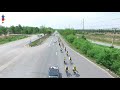 🇹🇭🚴‍♂️ภาพมุมสูงขบวนปั่นจักรยาน 4 ภาคเทิดไท้องค์ราชัน สายใต้