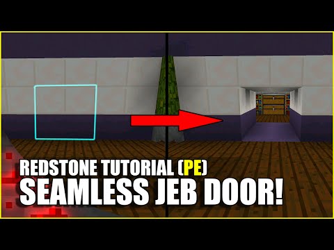 Minecraft PE Redstone: Seamless Jeb Door! Minecraft PE Redstone: Seamless Jeb Door!