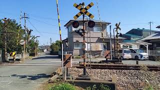 甘木鉄道の踏切 (今隈ー西太刀洗) 福岡県小郡市 今隈踏切 (2)