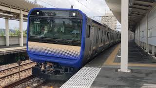 E235系1000番台J-24編成+F-07編成 大網駅発車