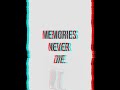 MEMORIES NEVER DIE. |WhatsApp status ❤️