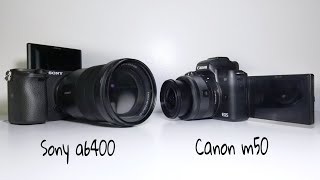 Sony a6400 vs Canon M50