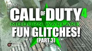 COD4/MW Remastered GLITCHES, SECRET ROOMS AND SPOTS! - Part 3 - Downpour/Overgrown/Pipeline/Shipment
